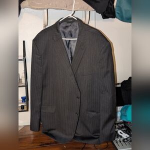 Mens pin stripe jones NY Sport Coat Blazer 47 330
